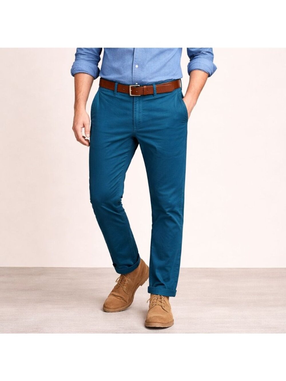 J.Crew Broken-In Urban Slim Fit Chino Pants Blue Teal Men’s 34x34 Style 19488